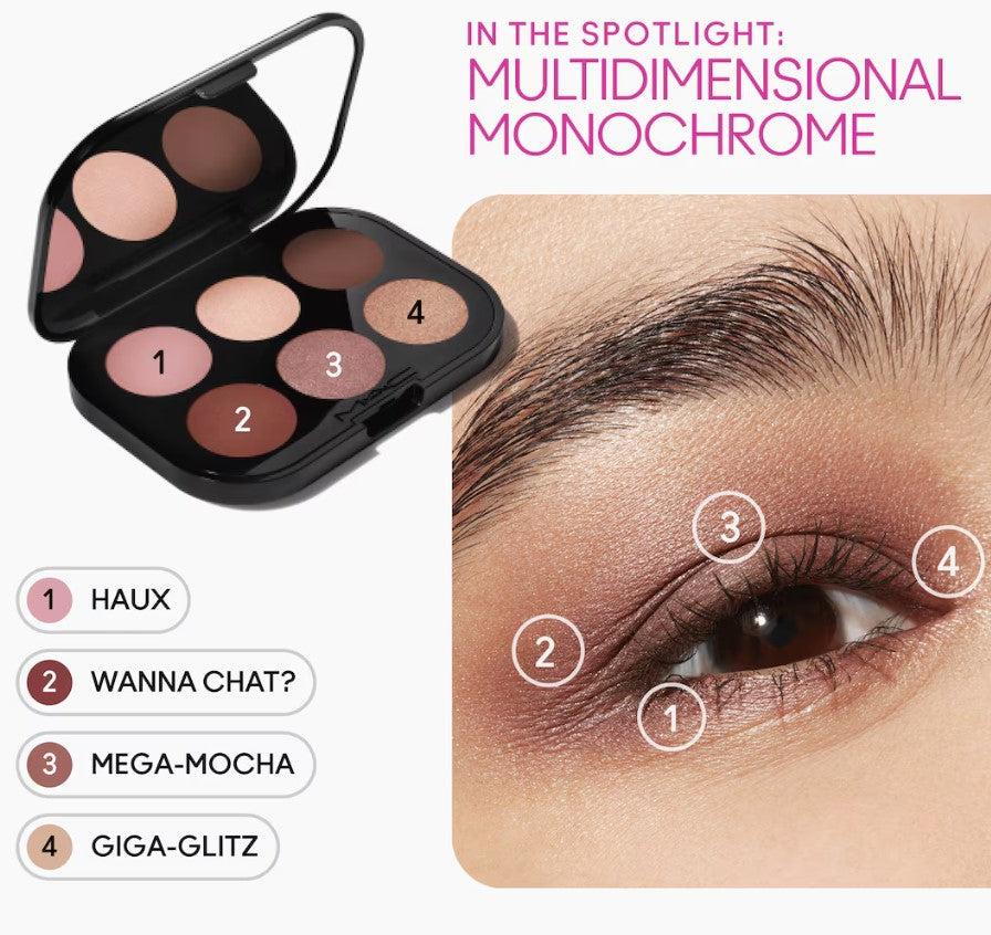 Mac Cosmetics Connect In Colour Eye Shadow Palette: Embedded in Burgundy – 6.25 g