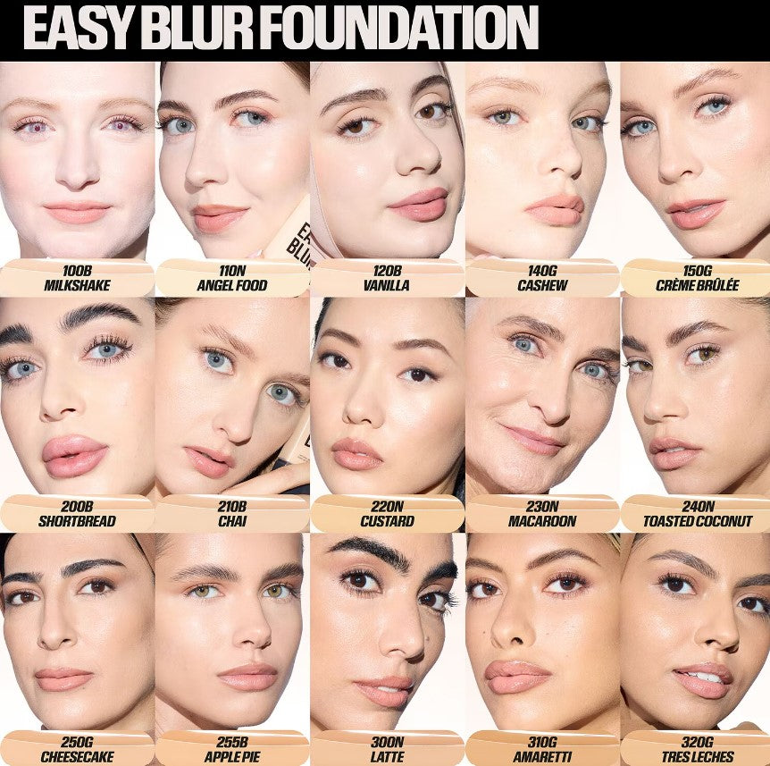 Huda Beauty Easy Blur Natural Airbrush Foundation, 30 ml - Toasted Coconut 240N