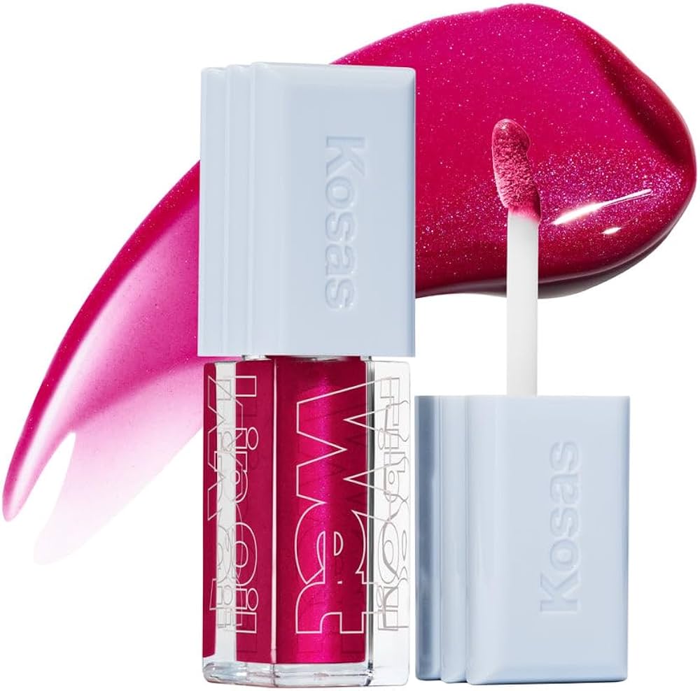 Kosas  Wet Lip Oil Plumping Treatment Gloss - Fruitjuice - Magenta