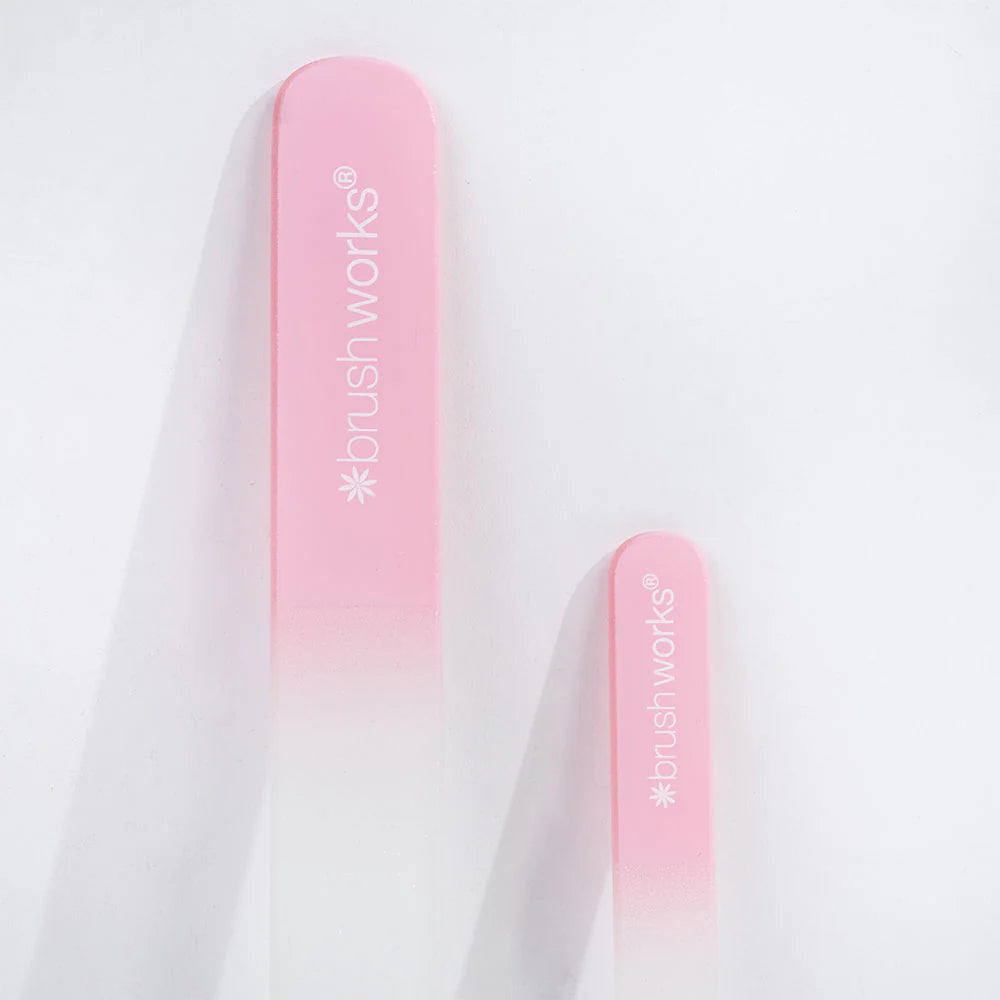 Brush Works Glass Nail File Duo