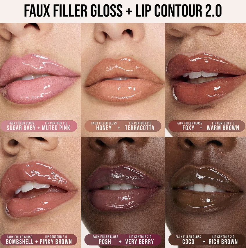 Huda Beauty Faux Filler Extra Shine Lip Gloss 3.9 ml - Foxy