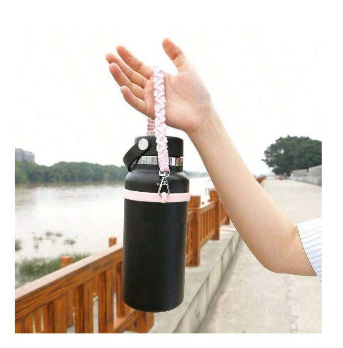 1Pc, Suitable for 16-40oz Water Cups Silicone Dory Cup Strap - Black