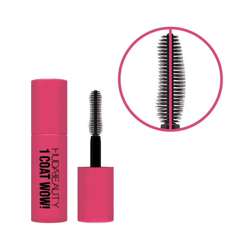 Huda Beauty 1 Coat WOW! - Extra Volumizing and Lifting Mascara Mini - Very Vanta