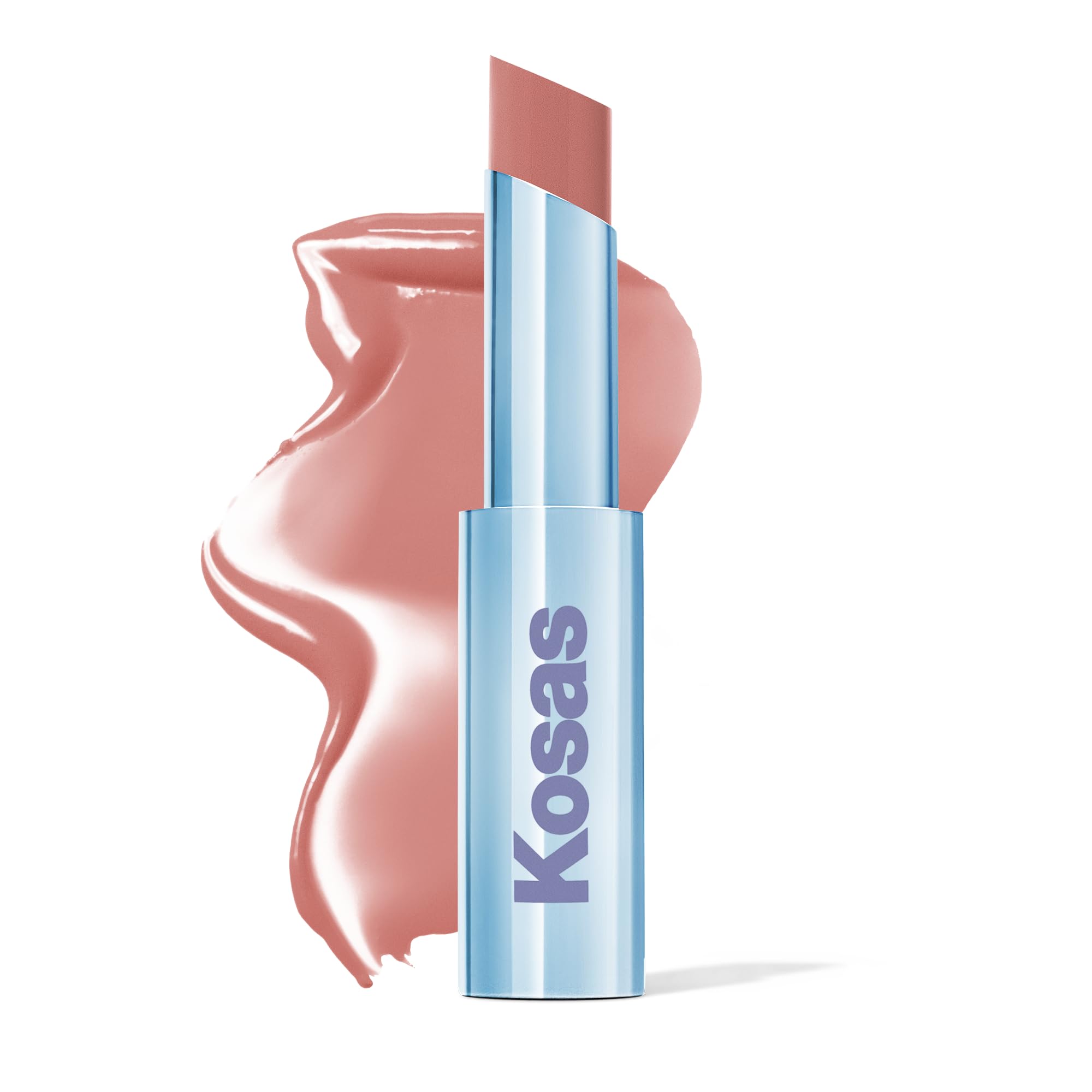 Kosas Wet Stick Moisturizing Shiny Sheer Lipstick - Hot Beach - Warm Rosy Beige