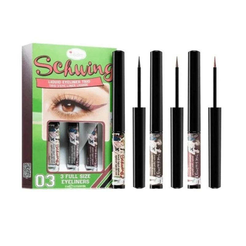 The Balm Showing Liquid Eyeliner Trio Set - 3 Colors