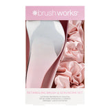 Brush Works  Detangling Brush & Scrunchie Se