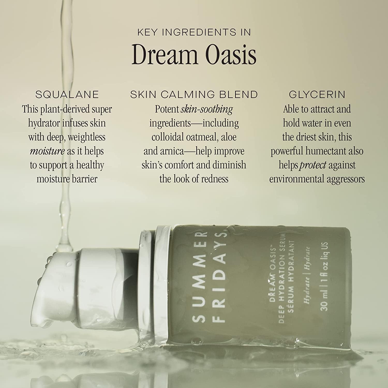 Summer Fridays Dream Oasis Deep Hydration Serum - 30ml