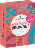 Essence Easy & WOW Brow Set Medium 3pcs