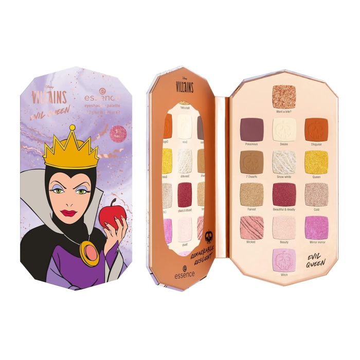 Essence Disney Villains Evil Queen Eyeshadow Palette, No. 01, Multicoloured, 14 Colours, Long-Lasting, Vegan, No Microplastic Particles, Nanoparticles Free, Oil-Free, Pack of 11.2 g