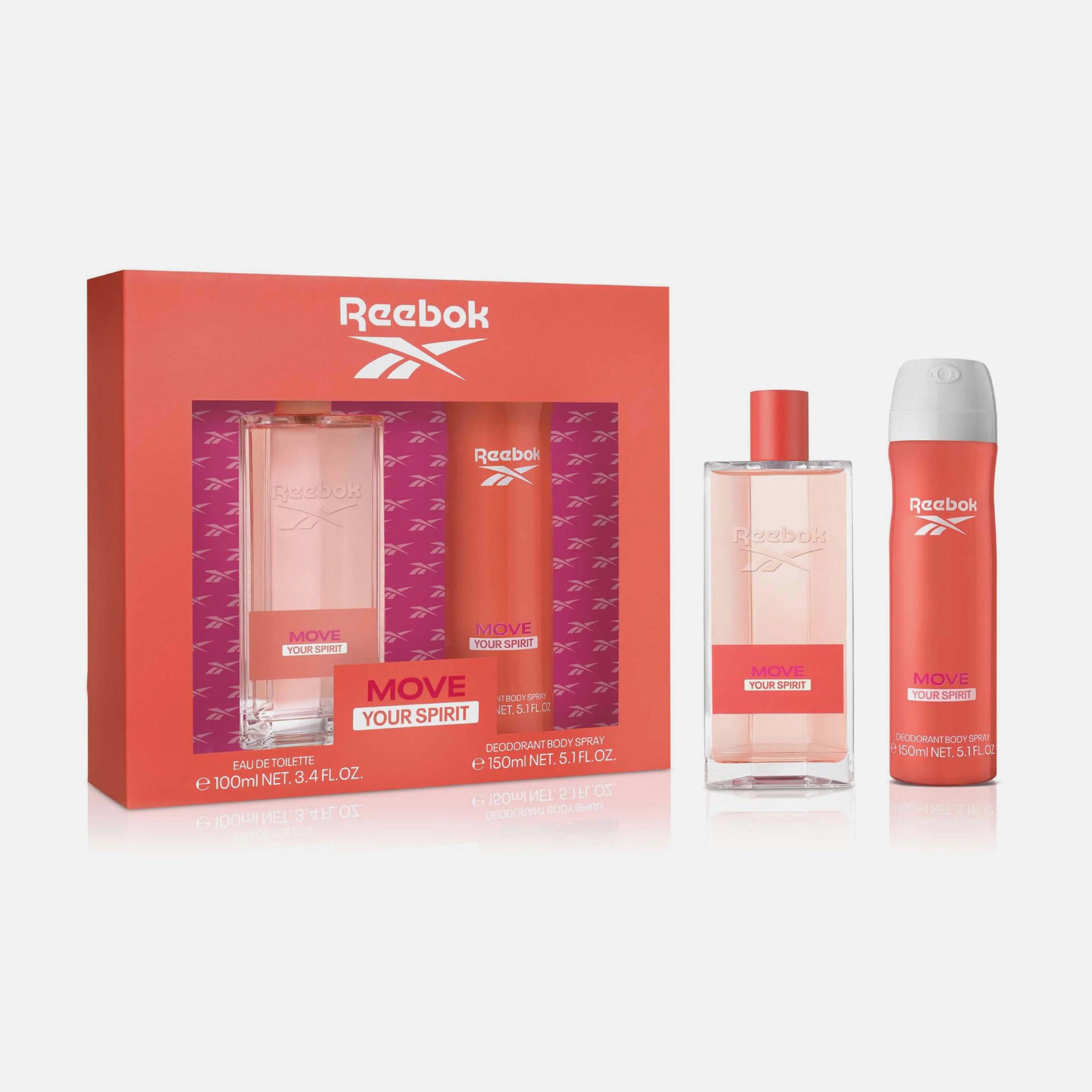 Reebok Move Your Spirit for Women Set EDT 100 ml + Body Spray 150 ml