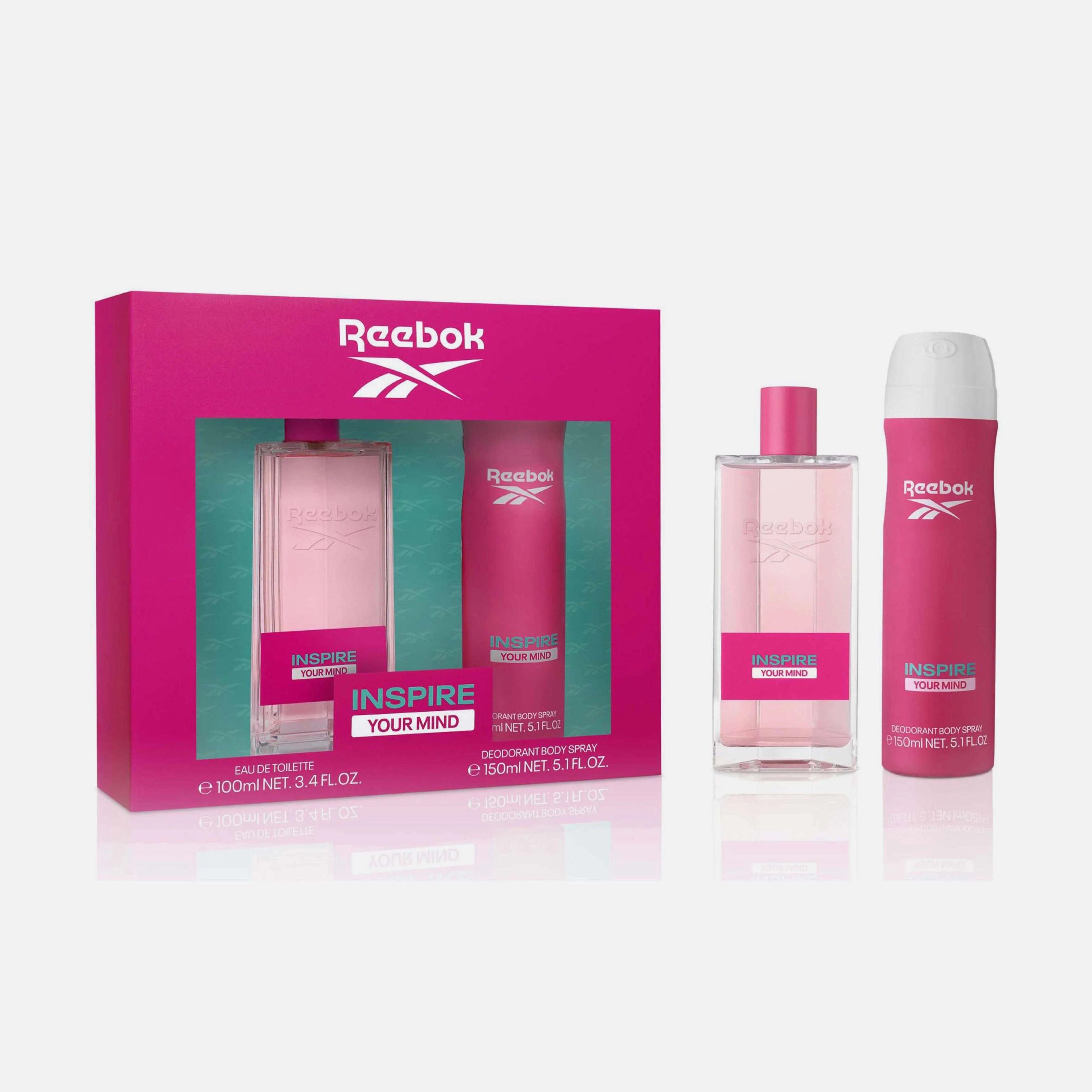 Reebok Inspire Your Mind Set EDT 100 ml + Body Spray 150 ml for Women