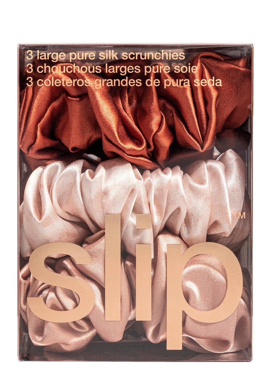 Slip Silk Large Hair Scrunchies - Desert Rose