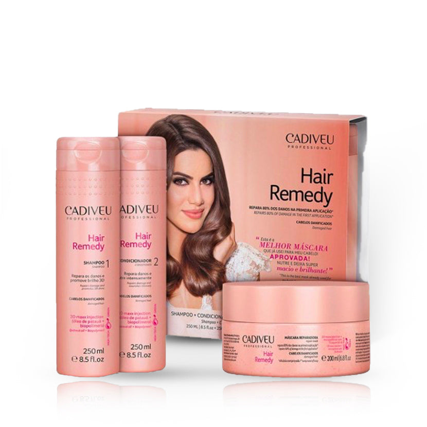 Cadiveu Remedy Home Care Set - Hair Treatment Kit