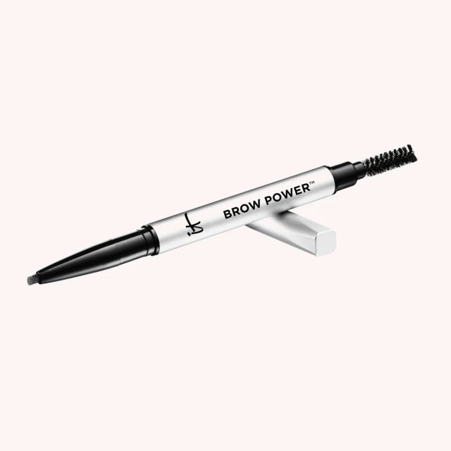 IT Cosmetics Universal Eyebrow Power Pencil and Brush - Taupe, 0.16ml