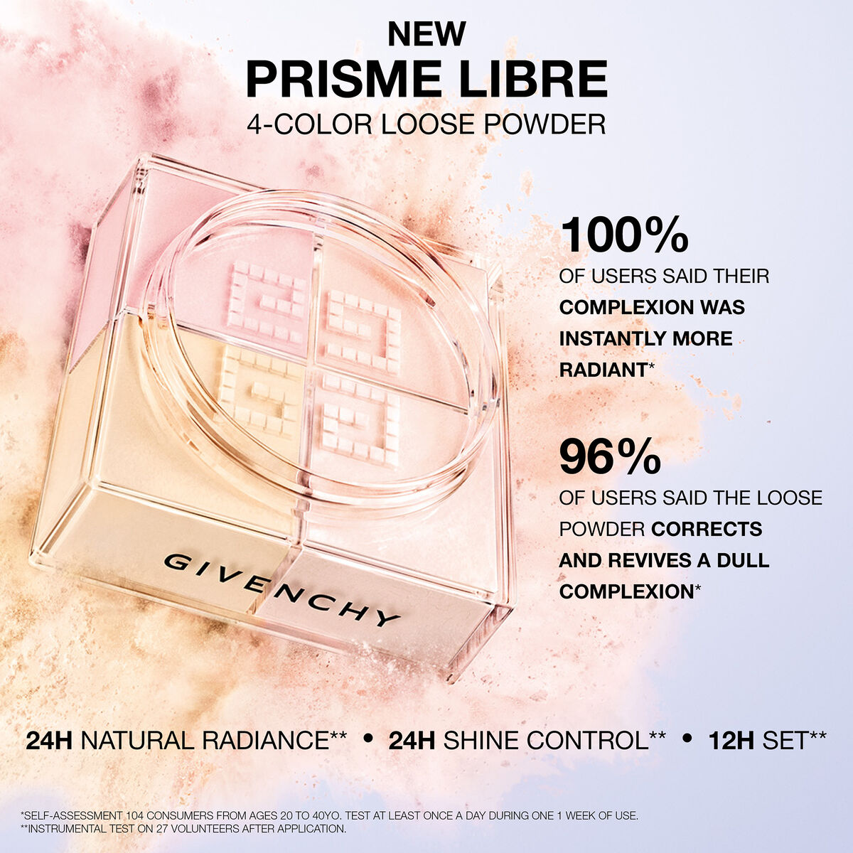 Givenchy Mini Prisme Libre 4-Color Loose Powder - Finishing N04 Mousseline Acidulee