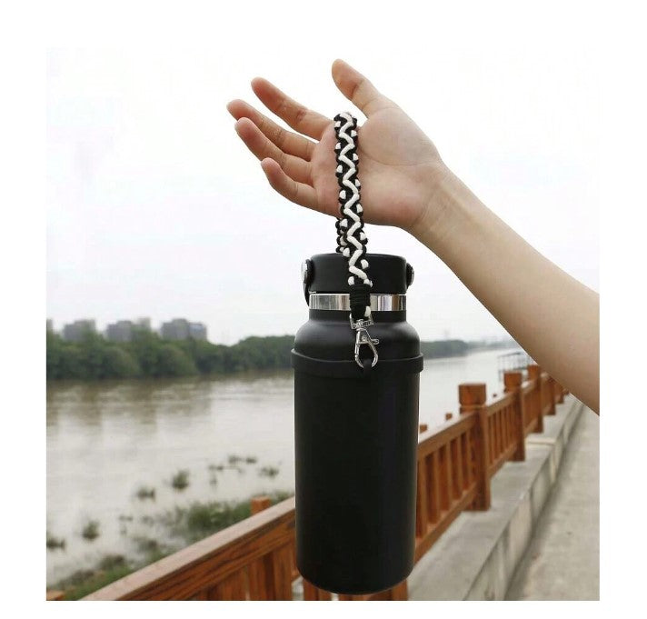 1Pc, Suitable for 16-40oz Water Cups Silicone Dory Cup Strap - Black