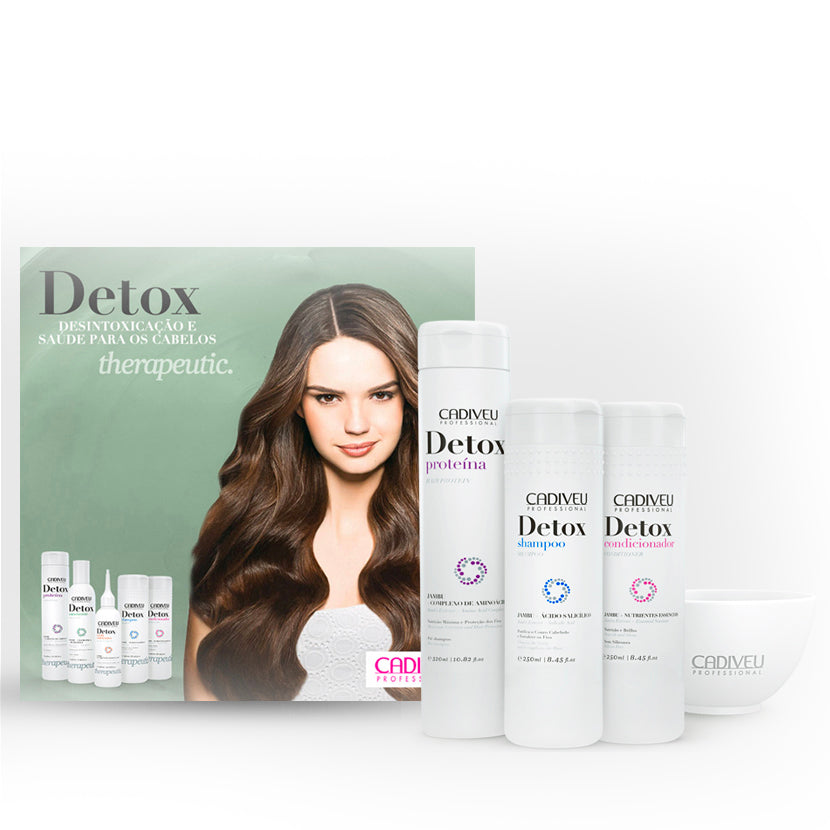 Cadiveu - Detox Hair Care Kit With Hair Protein - 4Pc