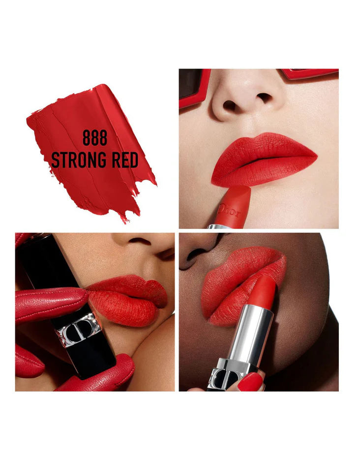 Dior Rouge Dior Lipstick - 888 Strong Red Velvet Finish