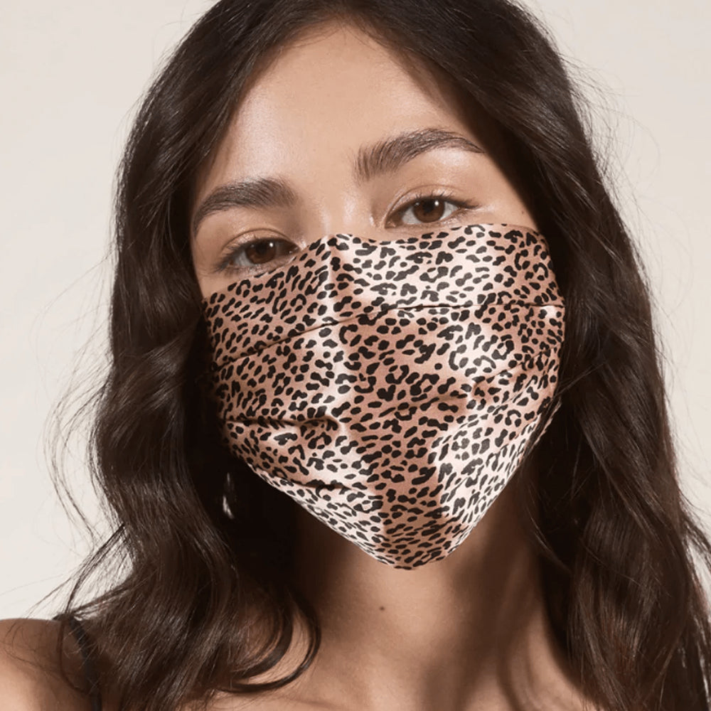 Slip Slik Face Covering - Rose Leopard