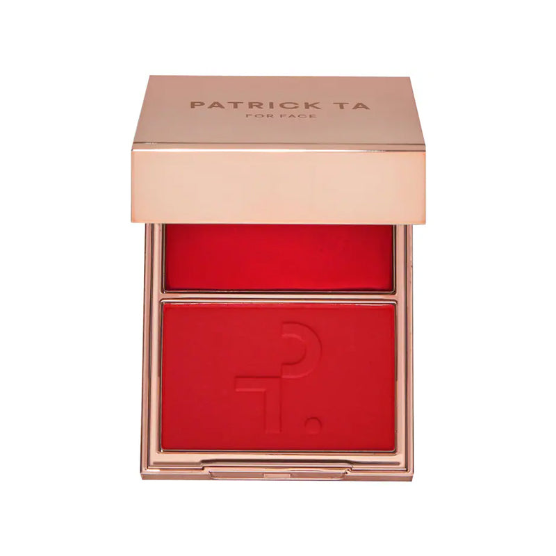 PATRICK TA Major Headlines Double-Take Crème & Powder Blush Duo - She Left Me On Red