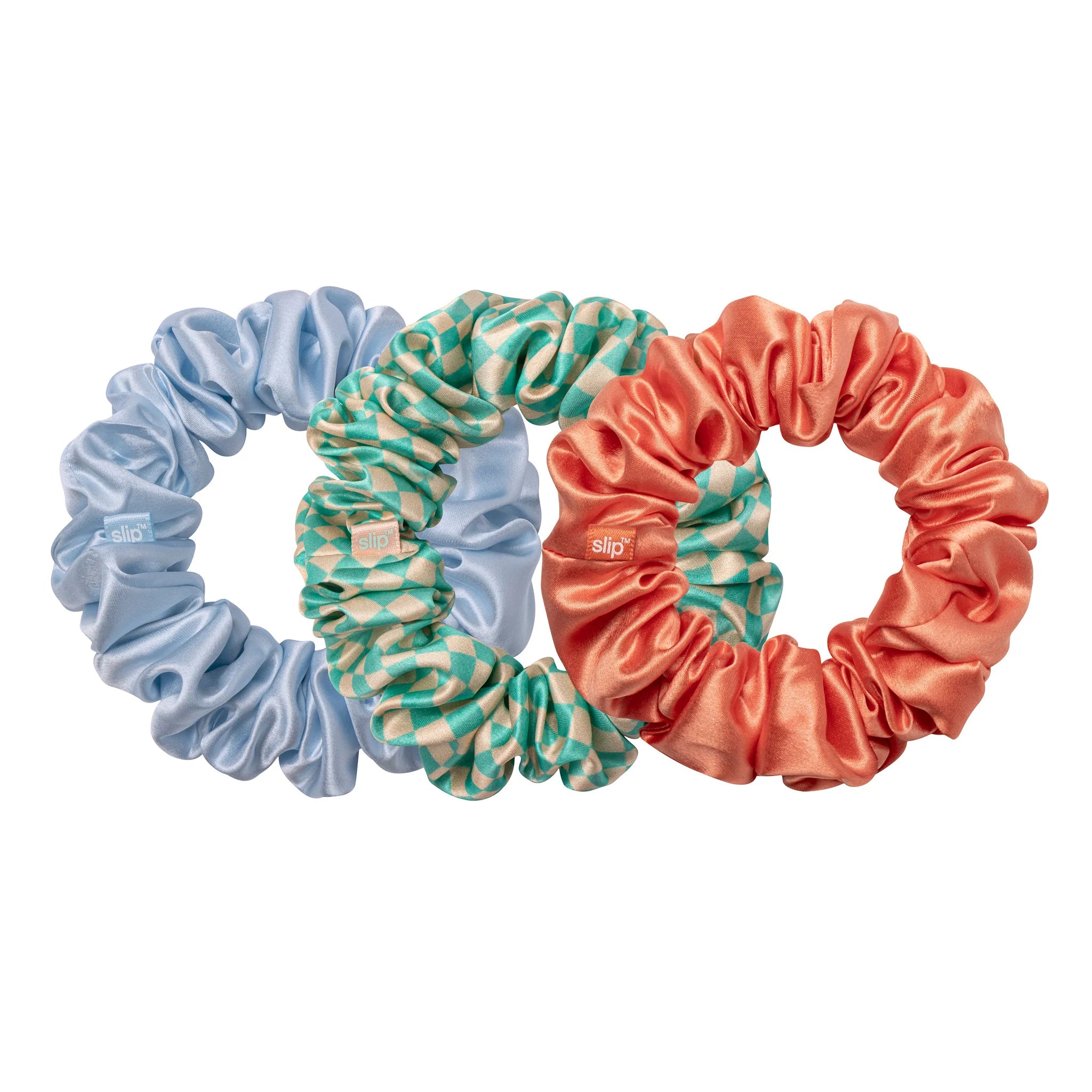 Slip Silk Large Scrunchies Set Of 3 Sea Mist