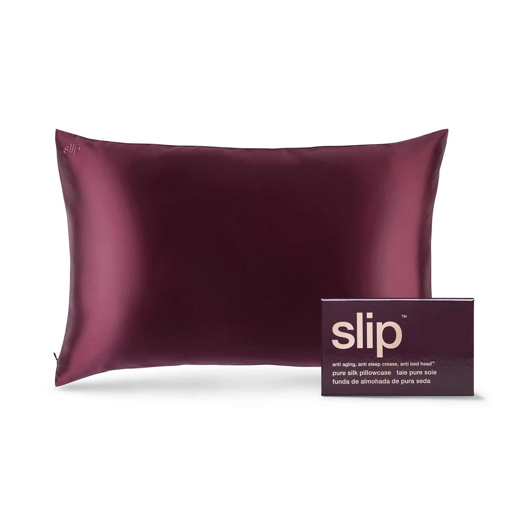 Slip Silk Queen Pillowcase - Plum