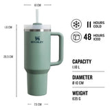 STANLEY The Quencher H2.0 FlowState Tumbler | 40 OZ - Pink