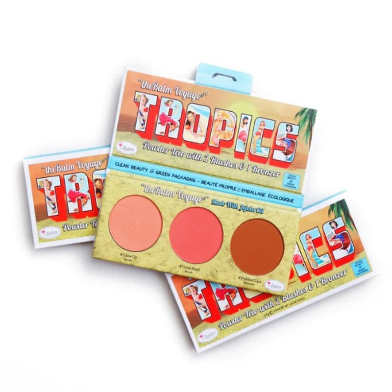 The Balm Tropics Powder Trio Face & Eyes Palette