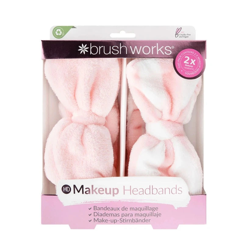 Brush Works Makeup Headbands – 2 Pack