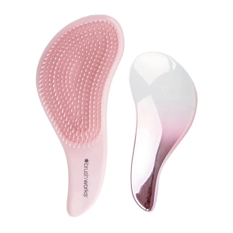 Brush Works Detangling Hair Brush Duo Set