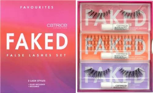 Catrice Artificial Eyelash Set Faked False Lashes - 3pcs