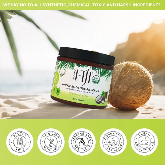 Fiji Organic Coconut Oil Infused Sugar Scrub 591ml