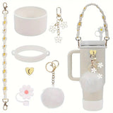 Stanley Tumbler Compatible Accessories Set - Off White