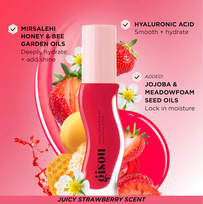 Gisou Honey Infused Hydrating Lip Oil - 8ml