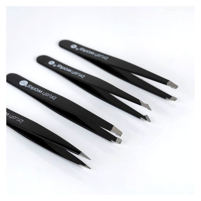 Brush Works  Comb Tweezer Set - Black