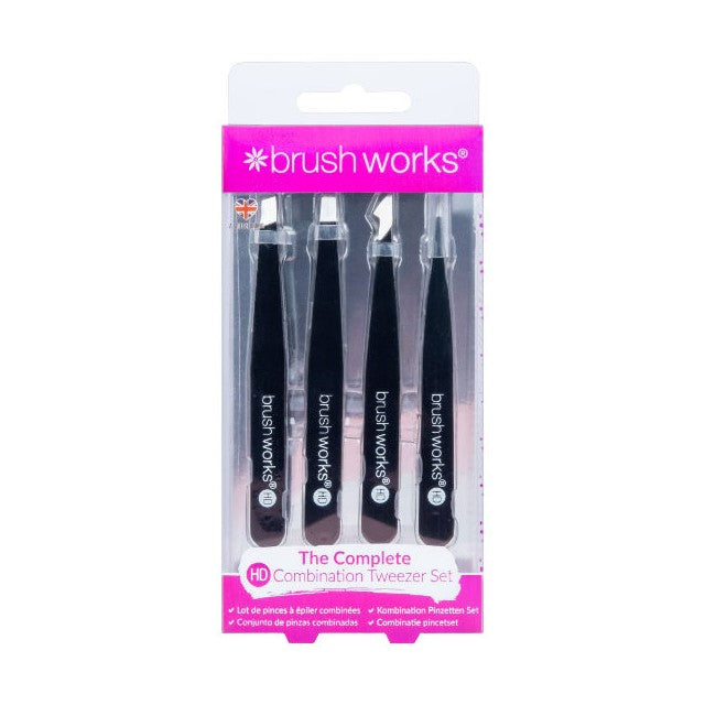 Brush Works  Comb Tweezer Set - Black