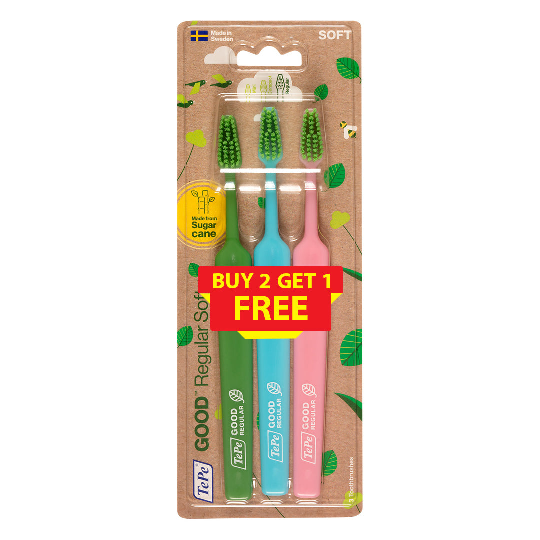 Tepe GOOD Regular Soft Toothbrush Set of 3