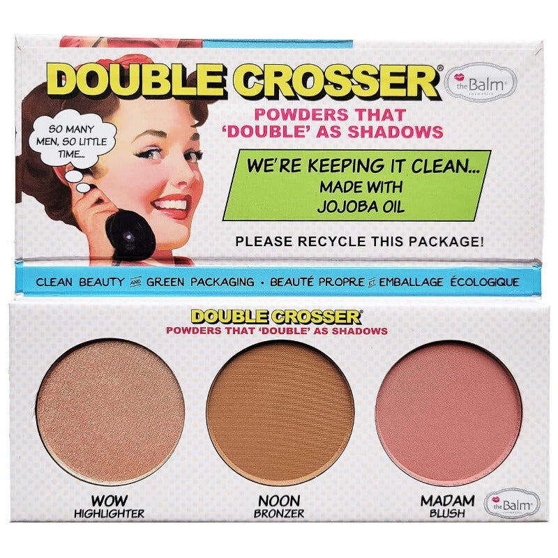 The Balm Double Crosser Highlighter, Bronzer & Blush Palette