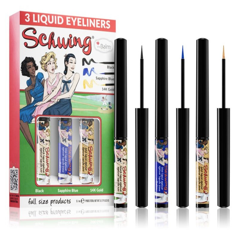 The Balm Showing Liquid Eyeliner Trio Set - 3 Colors